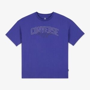 Converse Classic Women's Printed Purple T-Shirt Small‎
